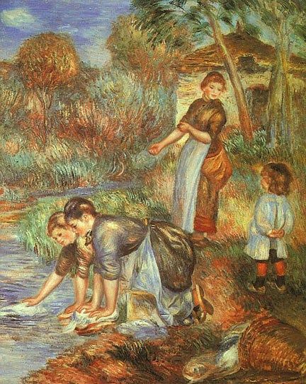 Pierre Auguste Renoir The Washer-Women